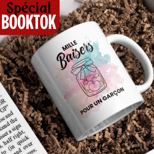 Mug Mille baisers pour un garçon - Booktok - Bookinsta