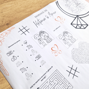 Set de table d'activités pour enfant