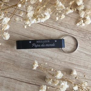 Porte clé décapsuleur - meilleur papa du monde
