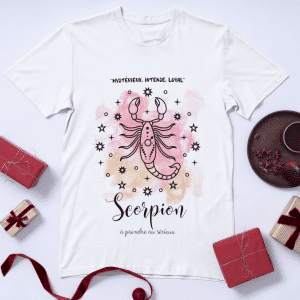 T-shirt astrologique - signe Scorpion