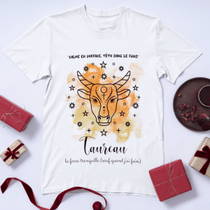 T-shirt astrologique - signe Taureau