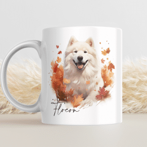 Mug automnal d'Halloween🎃- chien personnalisé