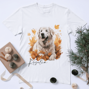 T-shirt automnal d'Halloween🎃- chien personnalisé