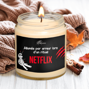 Bougie Halloween - rituel netflix