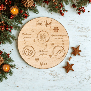 Plateau personnalisé pour le père noël